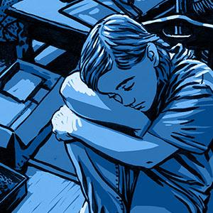 Illustration: Kids messy home