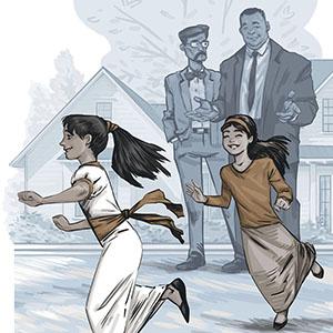 Illustration: Police go to church