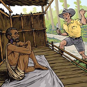 Illustration: The woodcutter who wouldn't work